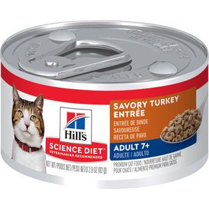 Hill's Science Diet Cat Turkey Entree 7+ 2.9oz