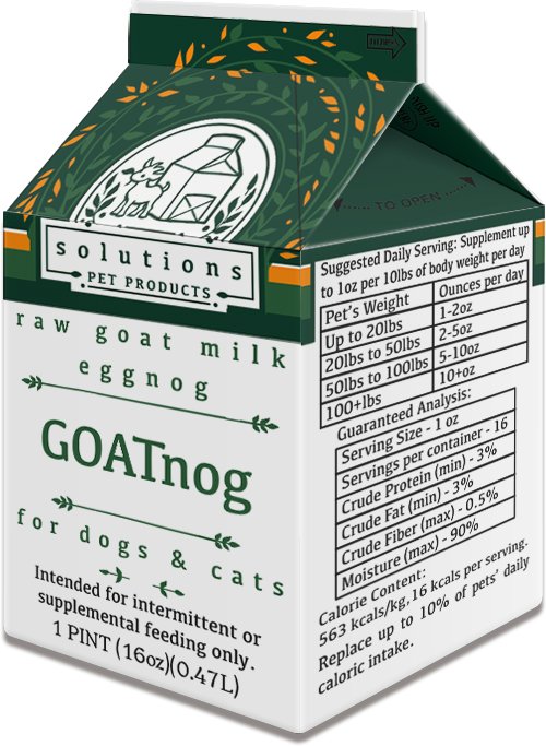 Solutions Frozen Raw "Goat-Nog"