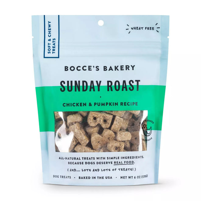 Bocce's Soft and Chewy Sunday Roast Chicken and Pumpkin Treat