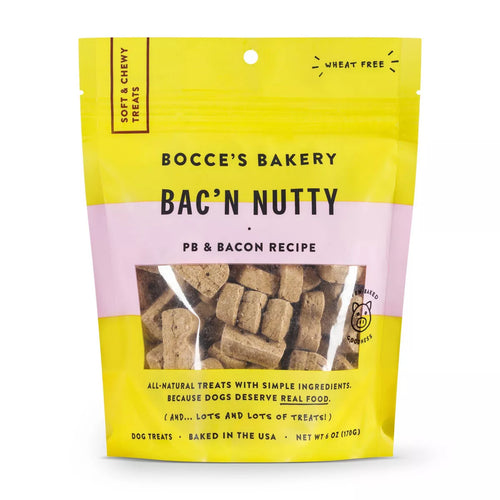 Bocce's Soft and Chewy Peanut Butter and Bacon Treats