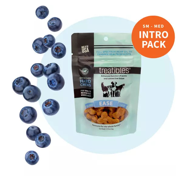 Treatibles Intro Bag CBD Chews Blueberry 1oz - Sm Dogs