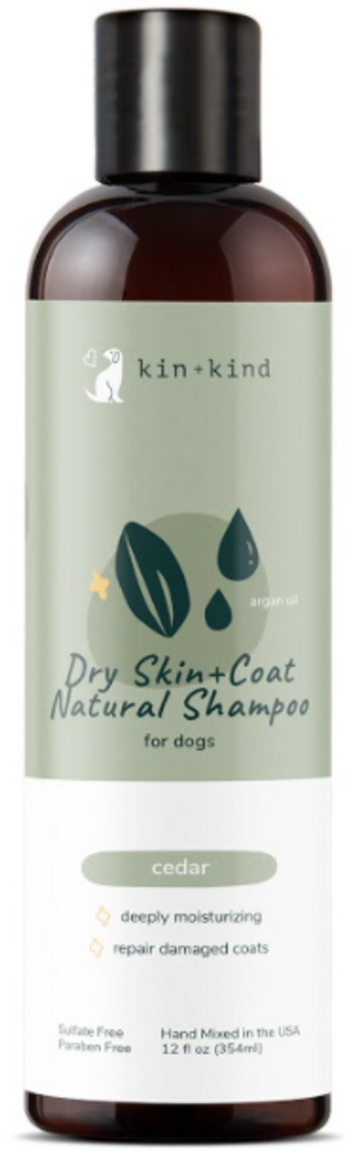 Kin + Kind Dry Skin Cedar Shampoo 12oz for Dogs
