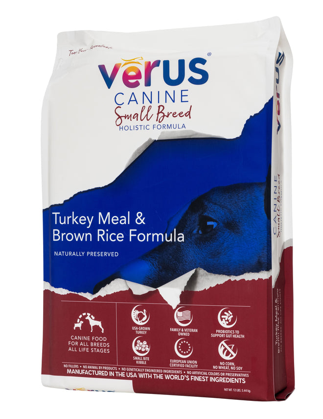 Verus Turkey and Brown Rice Small Breed Recipe for Dogs 4lb