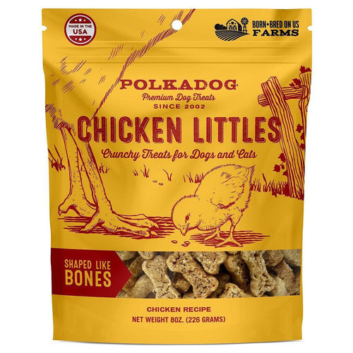 Polka Dog Chicken Littles Bones 8oz Treat for Dogs
