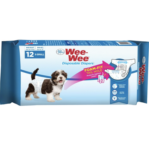 Four Paws Wee-Wee 12 Disposable Diapers