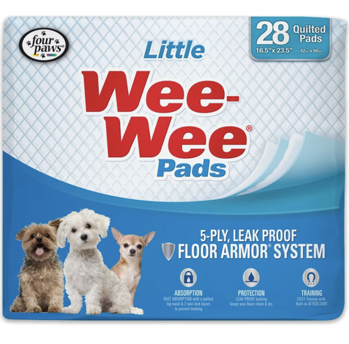 Four Paws Wee-Wee 28 Pads For Little Dogs