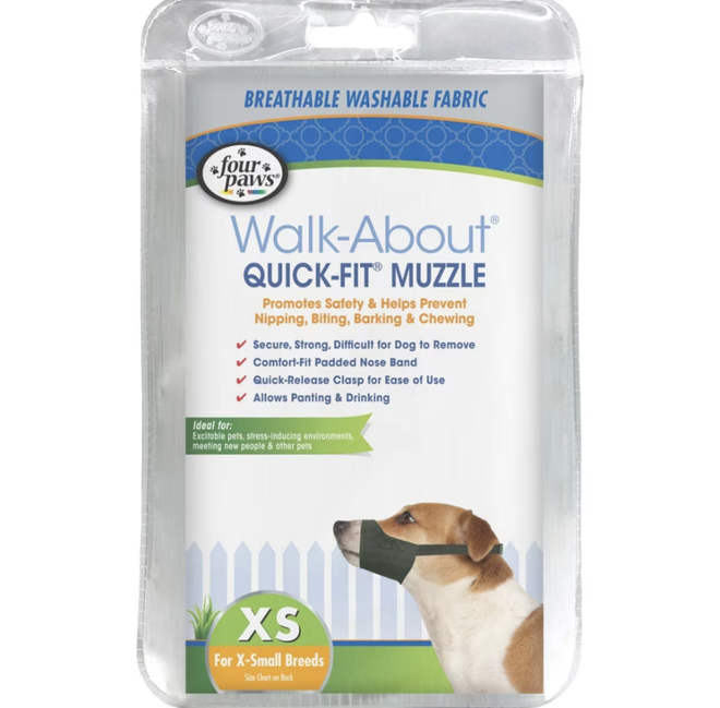 Four Paws Walk-About Quick Fit Dog Muzzle