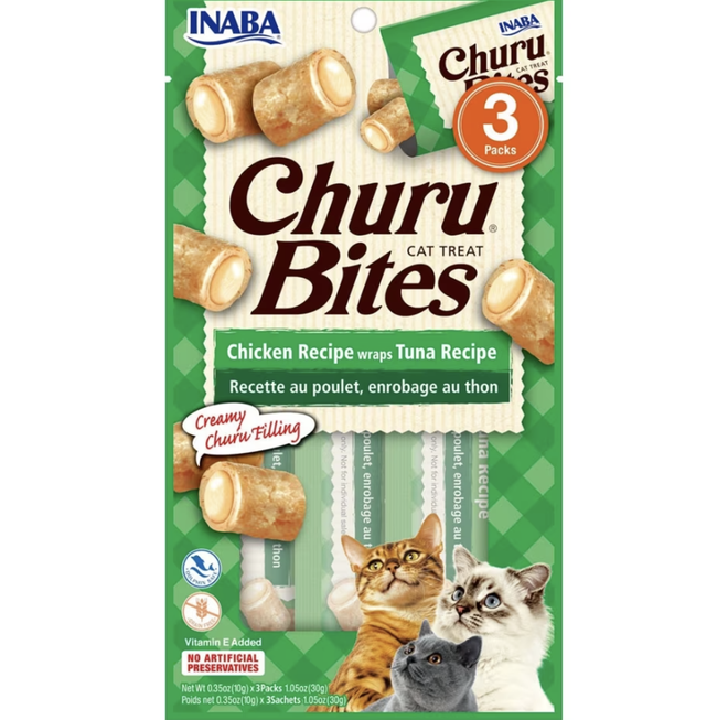 Inaba Churu Bites Chicken & Tuna 0.35oz 3pk