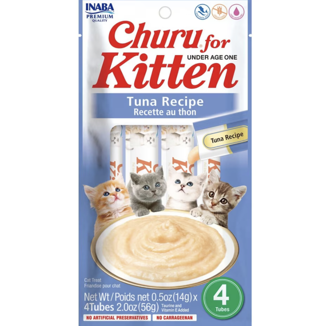 Inaba Churu Kitten Tuna 2oz 4pk