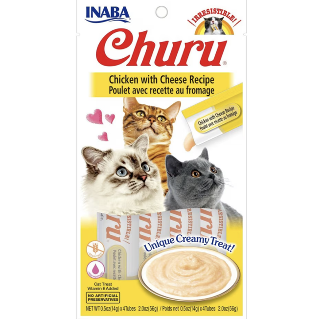 Inaba Churu Chicken & Cheese 0.5oz 4pk