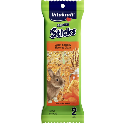 Vitakraft Crunch Sticks Rabbit Treats Carrot & Honey 3oz 2ct