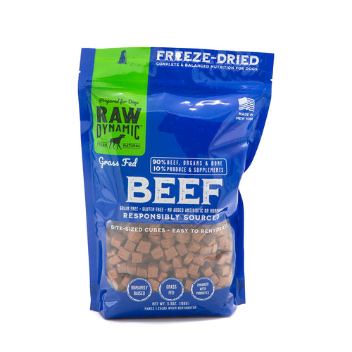 Raw Dynamic Freeze Dried Beef Cubies