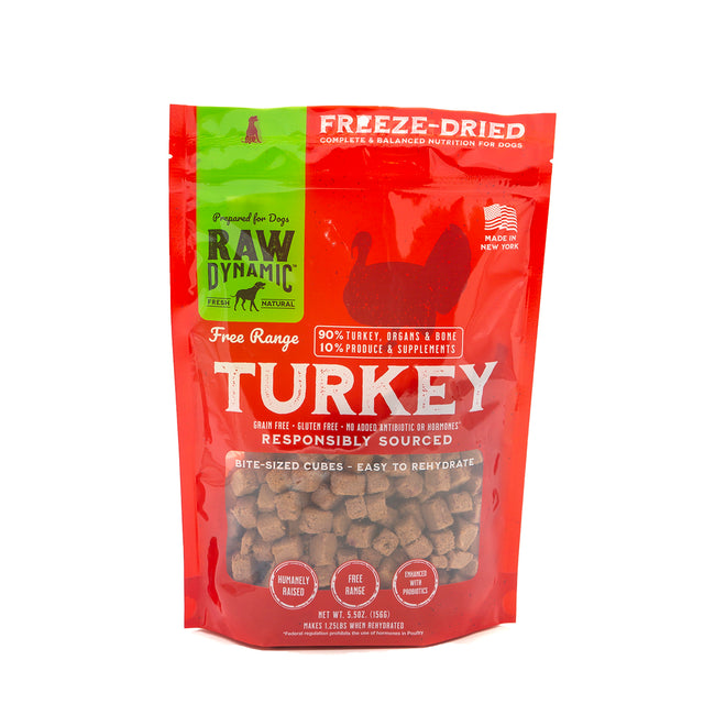 Raw Dynamic Freeze Dried Turkey Cubies