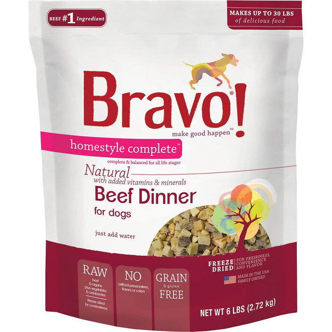 Bravo Homestyle Complete Freeze Dried Raw Beef