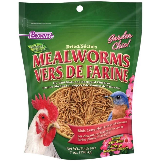 FM Brown's Dried Mealworms for Wild Birds | 7oz