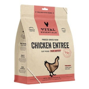 Vital Essentials Cat Freeze Dried Mini Patties Raw Chicken 15ozz