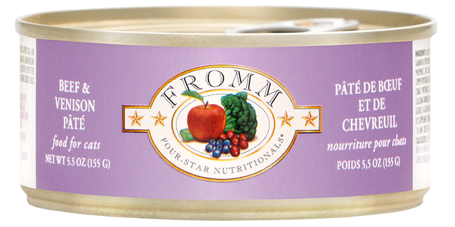 Fromm Cat Beef & Vension Pate Can 5oz