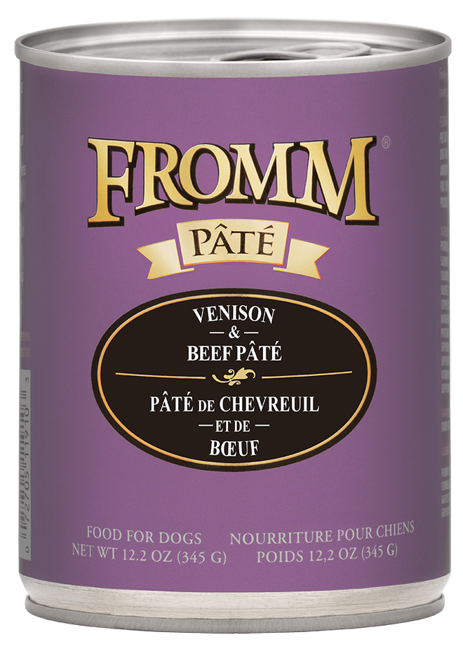 Fromm Dog Venison & Beef Pate Can 12oz