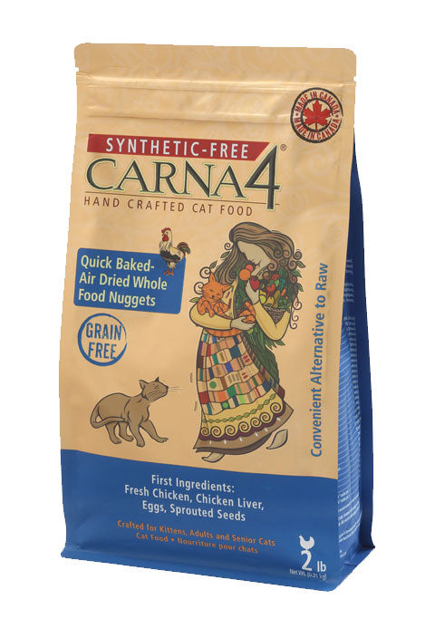 Carna4 Quick Baked Air Dried Chicken 2lb for Cats