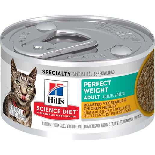 Hills Science Diet Cat Perfect Weight Chicken and Vegetable 2.9oz