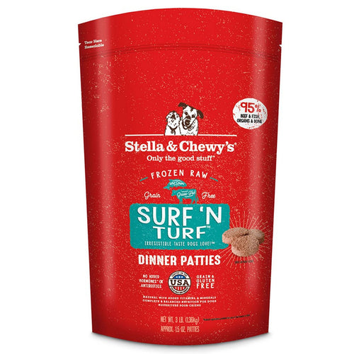 Stella & Chewy's Dog Frozen Patties Surf N'turf