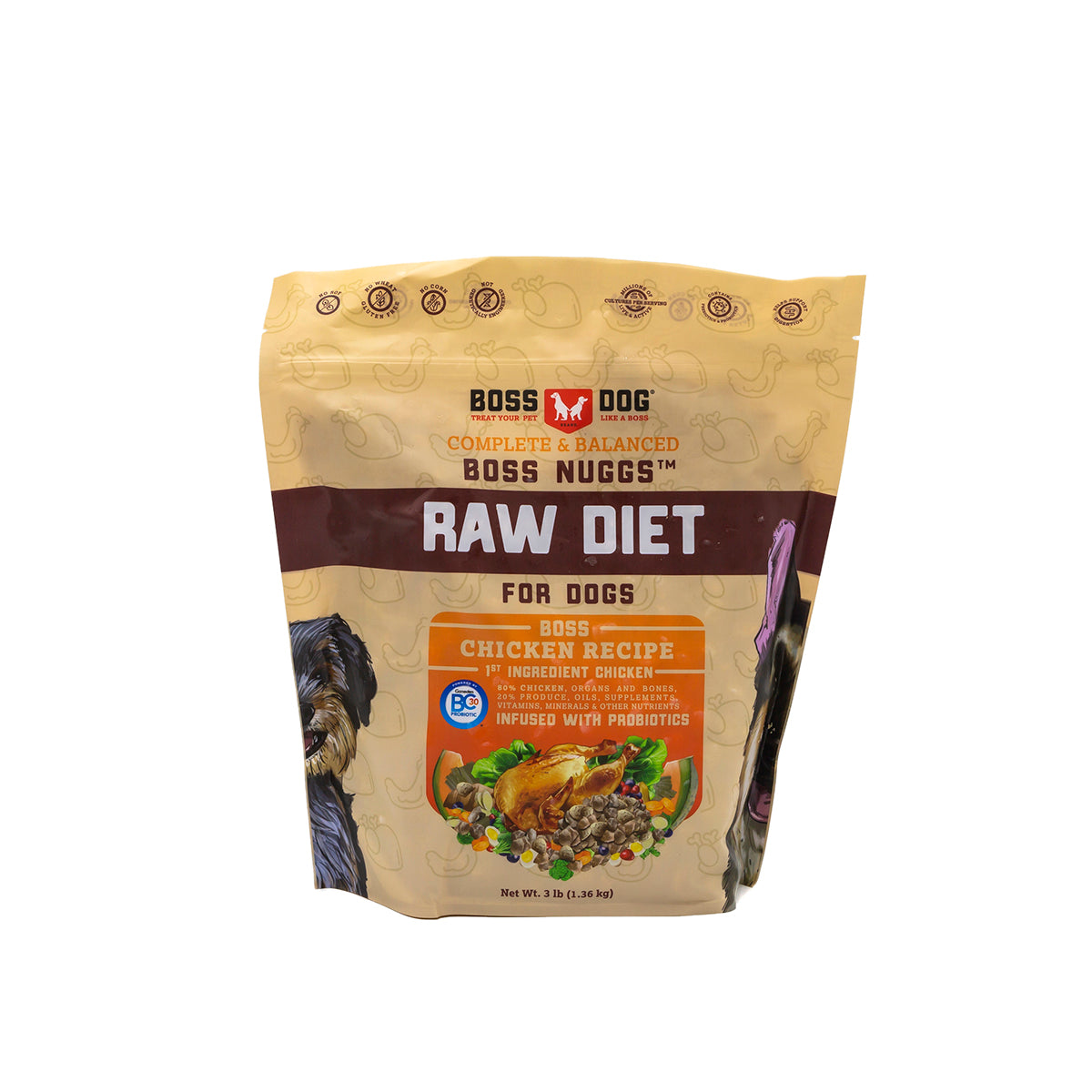 Frozen raw chicken outlet for dogs